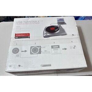 ION USB Turntable iTTUSB Digitize Your Vinyl Record Album LP 45 33 1/3 RPM Easy